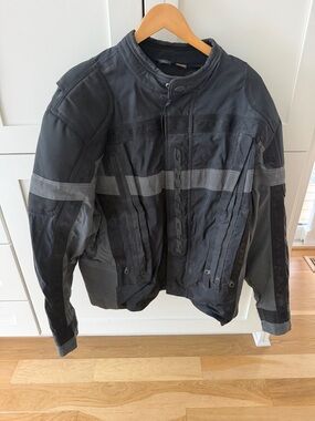 Harley-Davidson Men’s Black and Gray Performance Motorcycle Jacket
